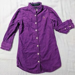 Ralph Lauren cord dress sz 4/4t